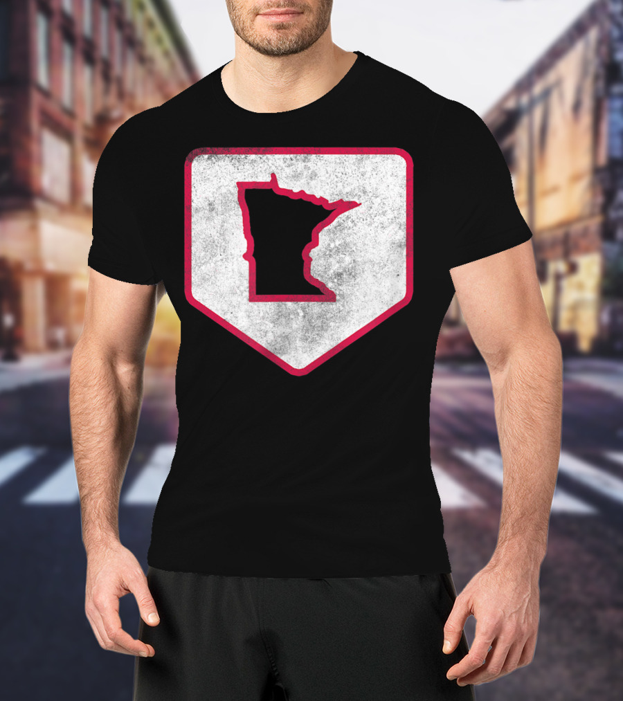 Vintage Minnesota Baseball Home Plate MPLS STP T-Shirt