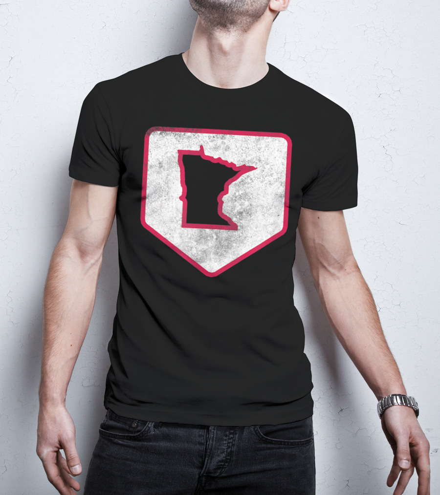 Vintage Minnesota Baseball Home Plate MPLS STP T-Shirt