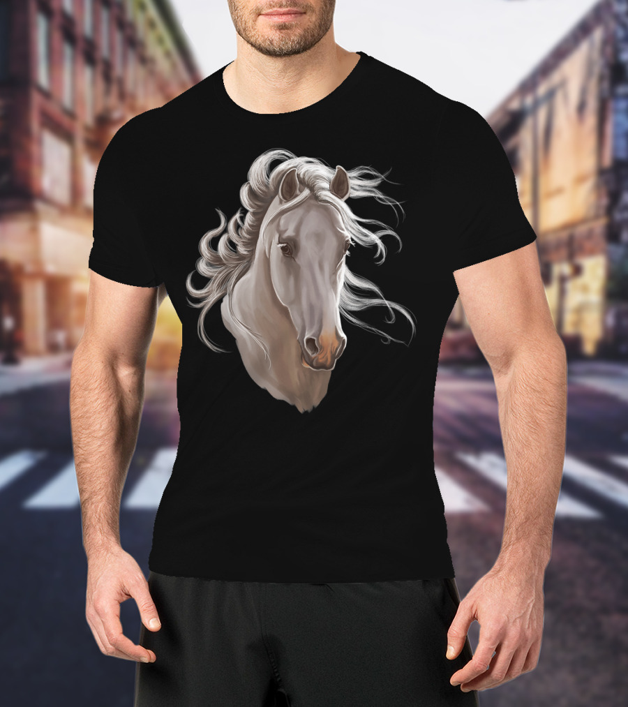 Adorable Horses Artwork With Majestic Horse T-Shirt