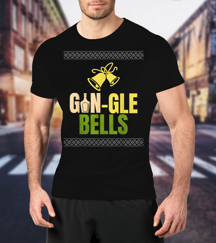 Gin-Gle Bells Christmas Holiday Drinking T-Shirt