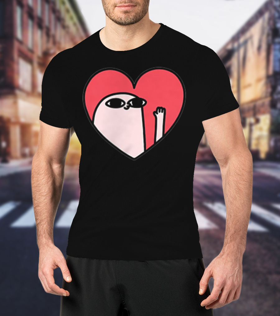 Ketnipz Heart Cartoon Character In T-Shirt
