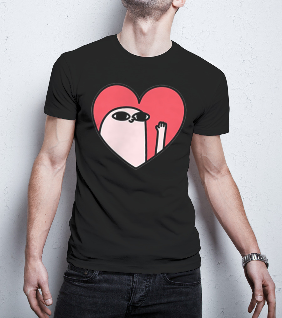 Ketnipz Heart Cartoon Character In T-Shirt