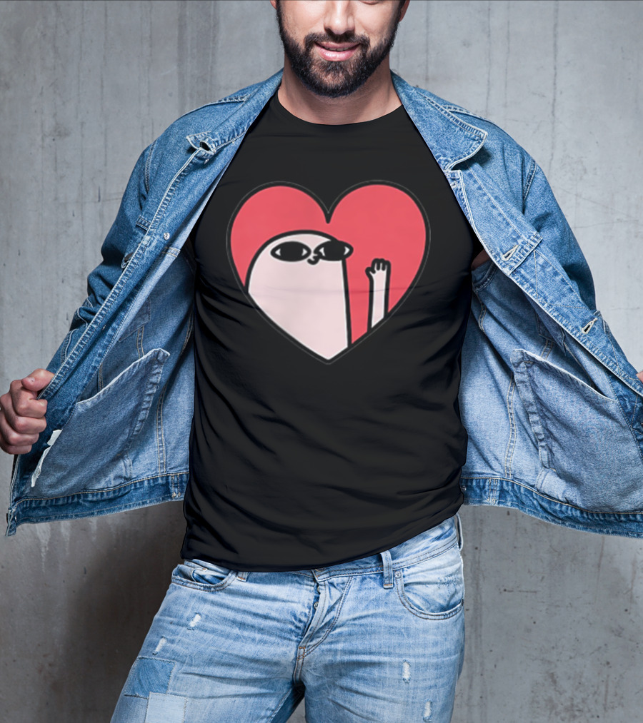 Ketnipz Heart Cartoon Character In T-Shirt
