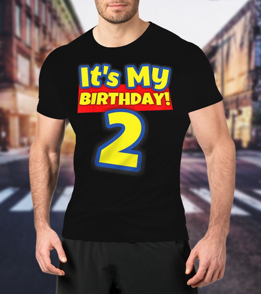 Kids 2 Year Old Birthday Boys And Girls It's My Birthday 2 T-Shirt
