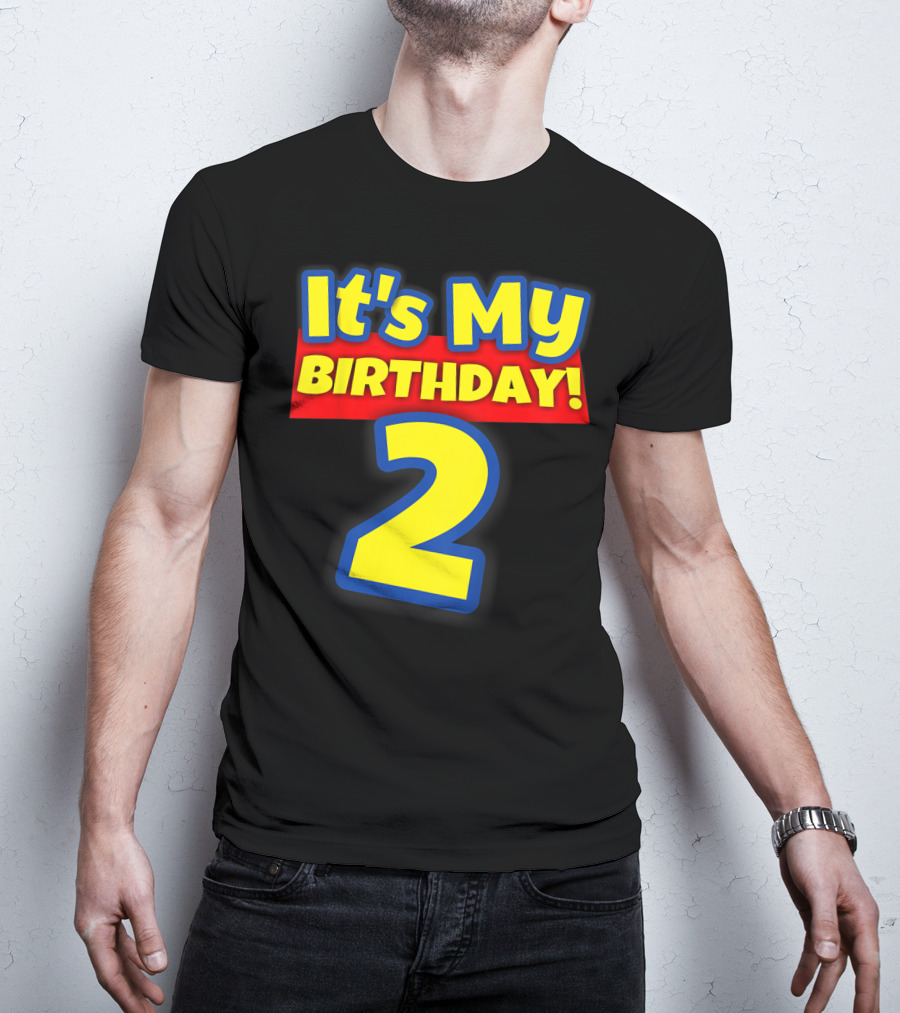 Kids 2 Year Old Birthday Boys And Girls It's My Birthday 2 T-Shirt