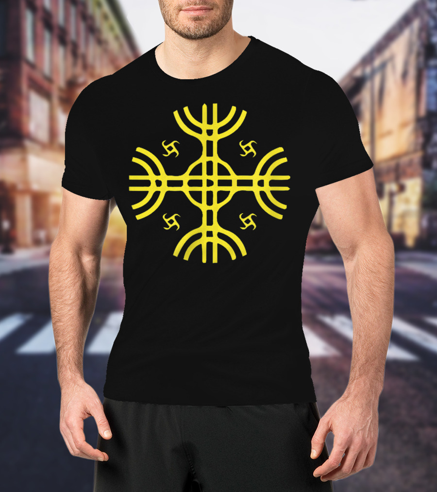 Kultrun Sun Mapuche Symbol Shamanistic Symbology T-Shirt