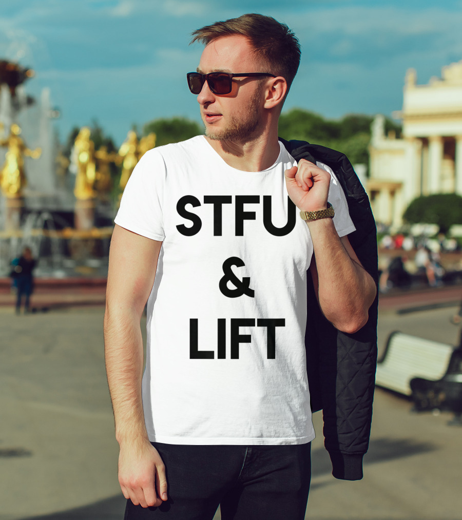 STFU And Lift Powerlifting Gym Rat Bodybuilding T-Shirt