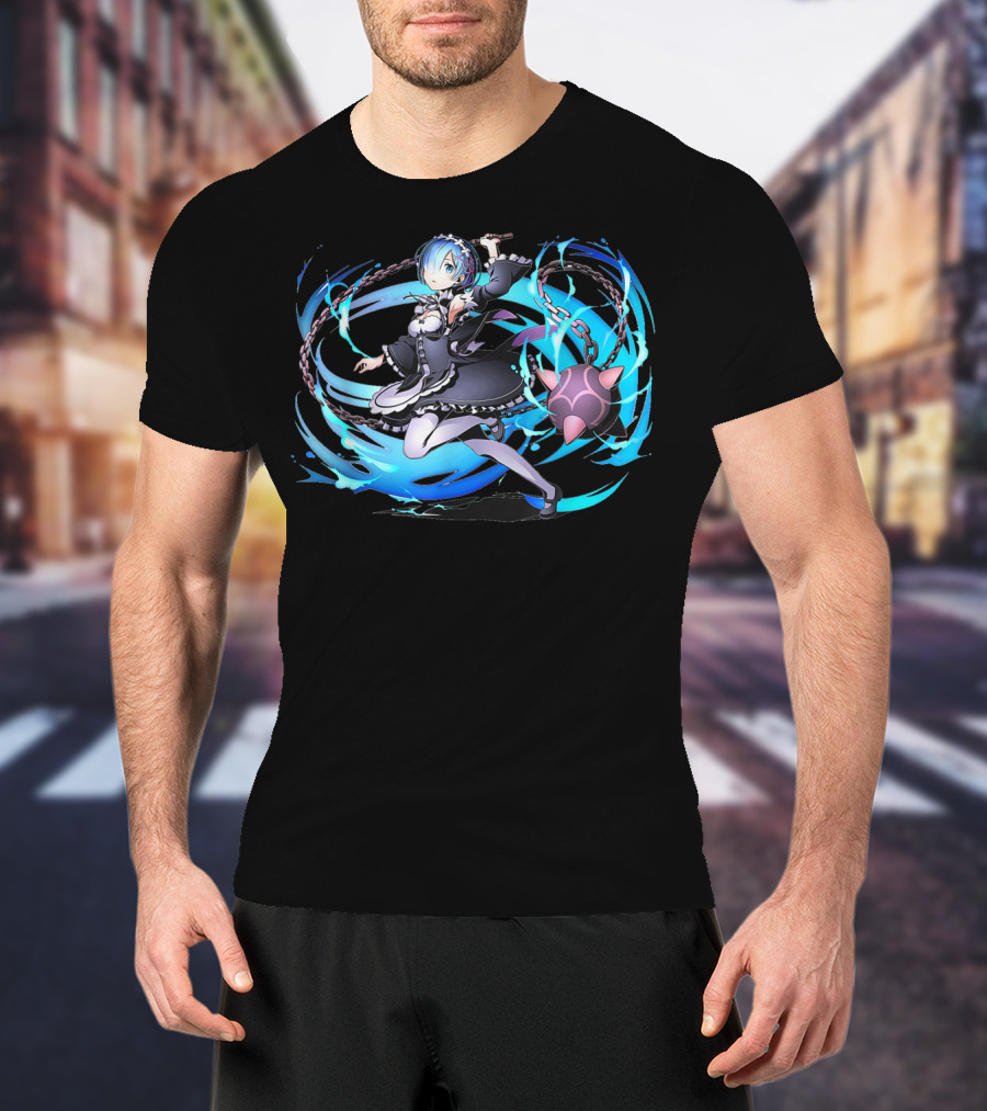 Re Zero Anime Ram Character Dynamic T-Shirt