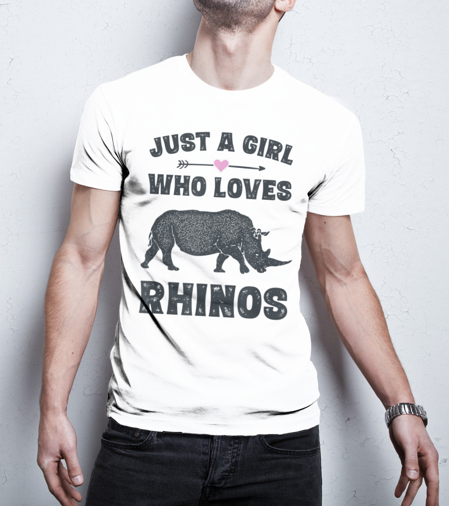 Just A Girl Who Loves Rhinos T-Shirt
