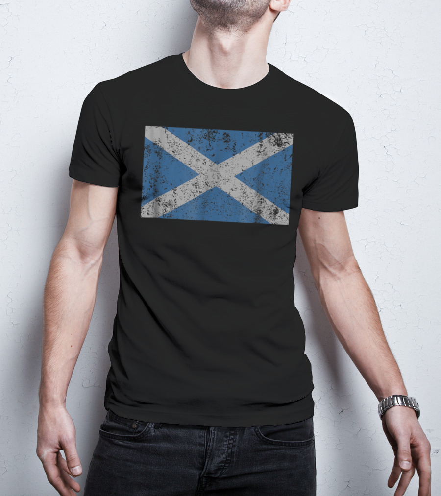 Scottish Saltire Saint Andrew's Cross Flag Scotland T-Shirt