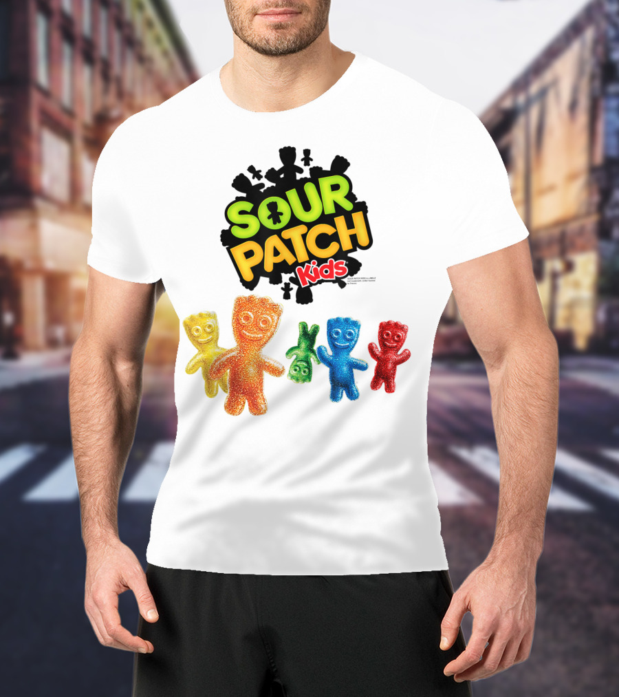 Sour Patch Kids Candy Colorful Characters T-Shirt