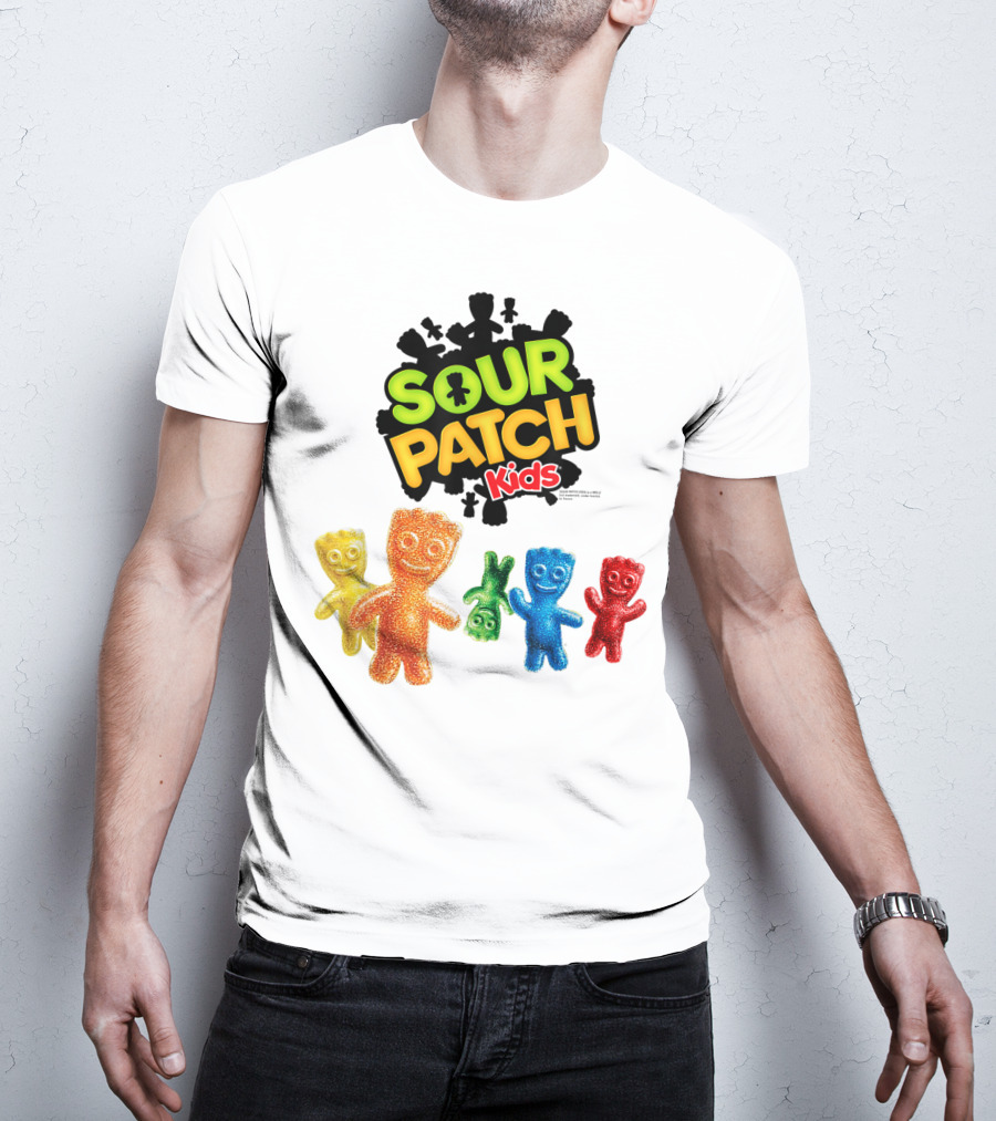Sour Patch Kids Candy Colorful Characters T-Shirt