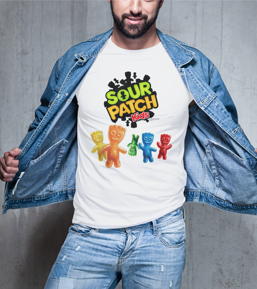 Sour Patch Kids Candy Colorful Characters T-Shirt