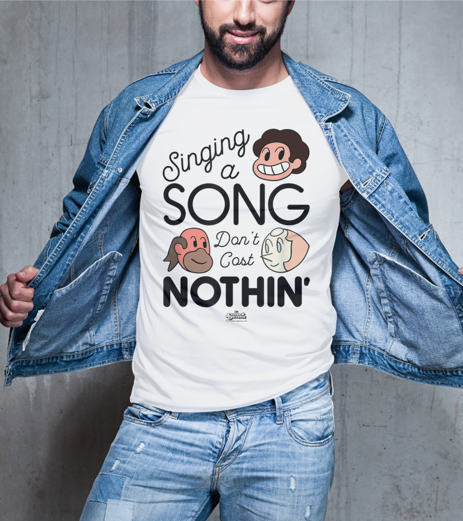 Singing A Song Don't Cost Nothin' Steven Universe Cartoon Network Characters T-Shirt