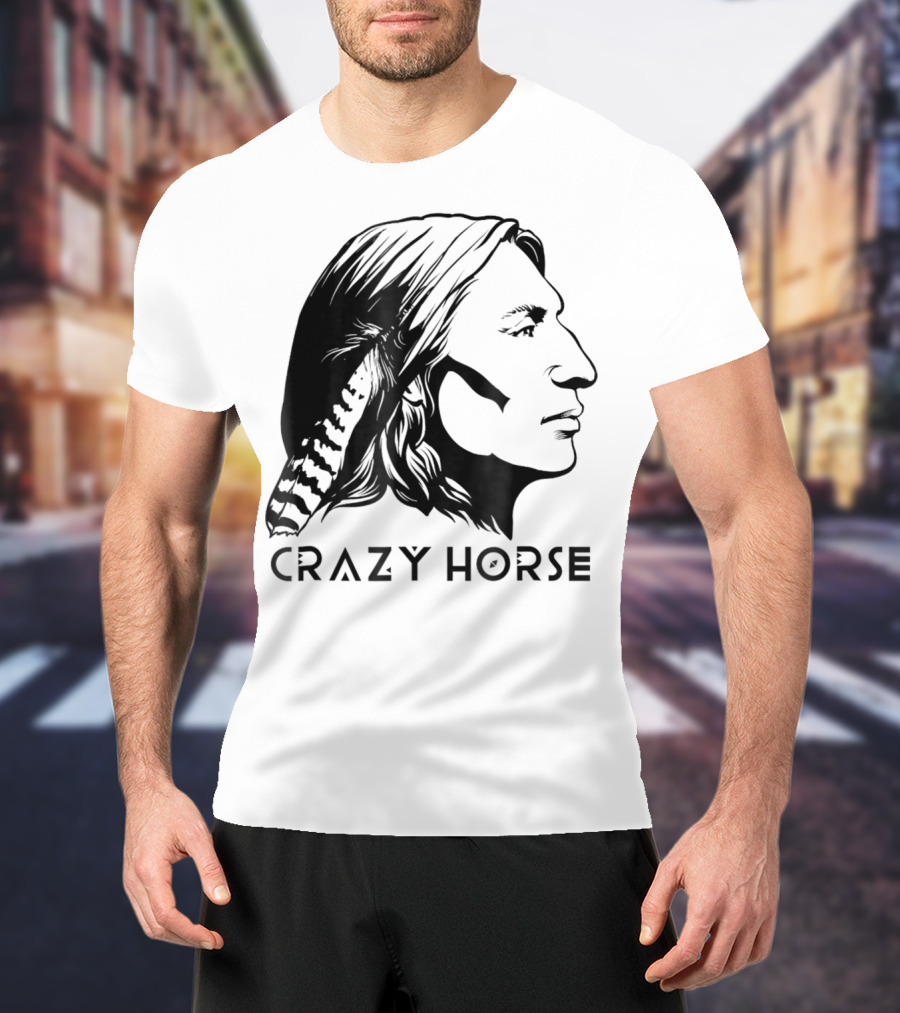 Crazy Horse Native American Profile T-Shirt