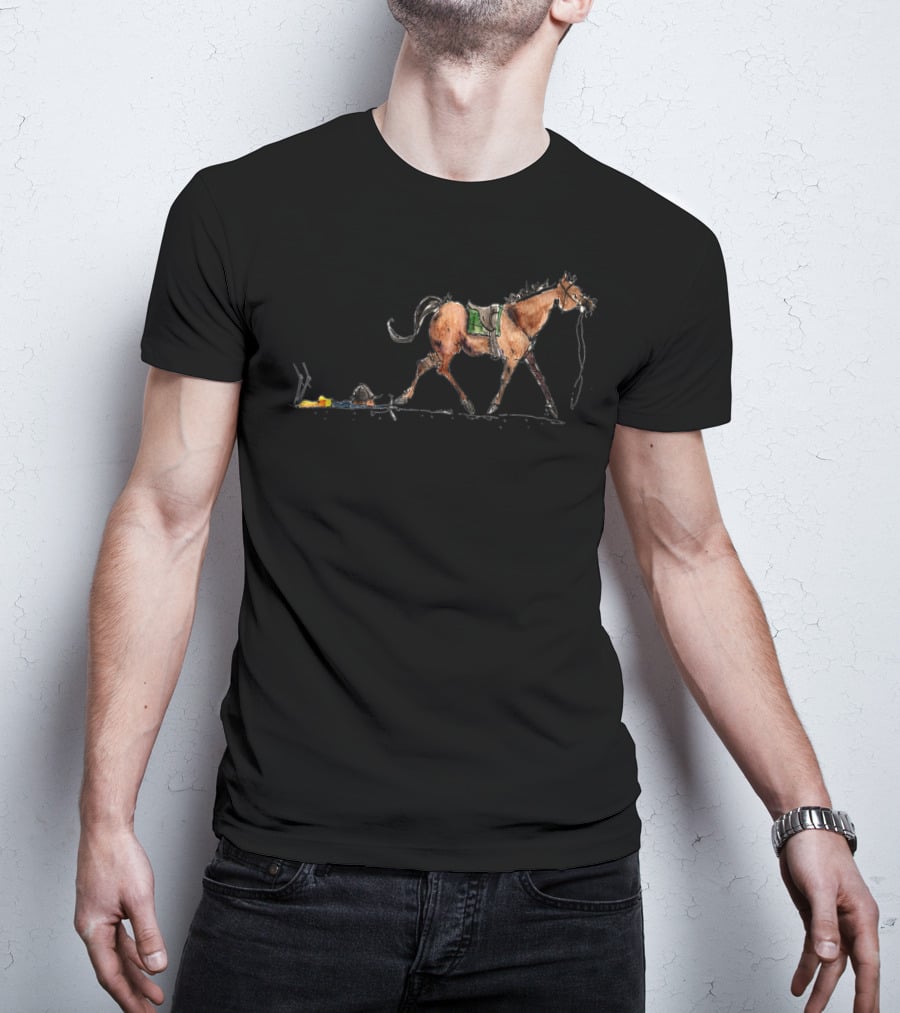 Cute Horse Trotting While Horses Keep Me Grounded T-Shirt