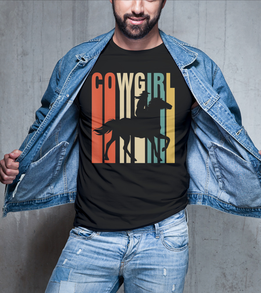 Cowgirl Silhouette Horse Rider T-Shirt