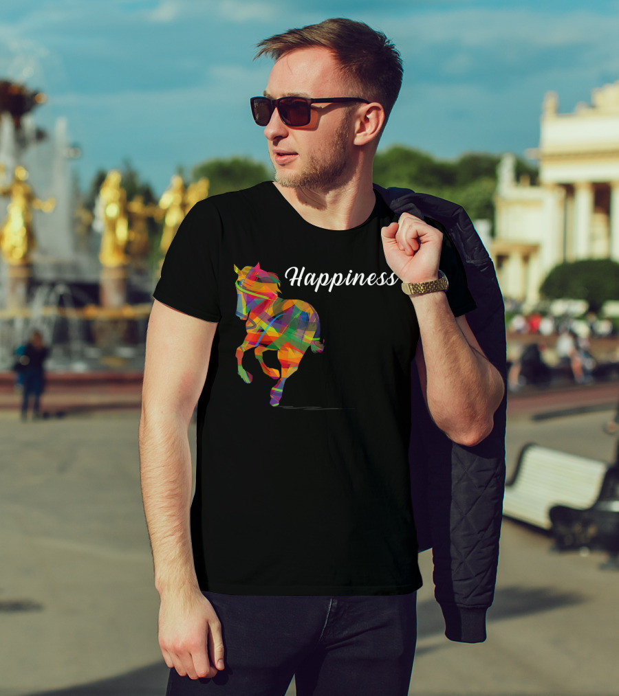 Happiness Colorful Cute Horse T-Shirt