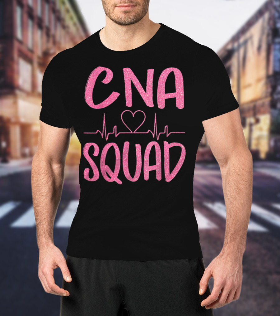 CNA Squad Heartbeat Love Certified Nursing Assistant T-Shirt