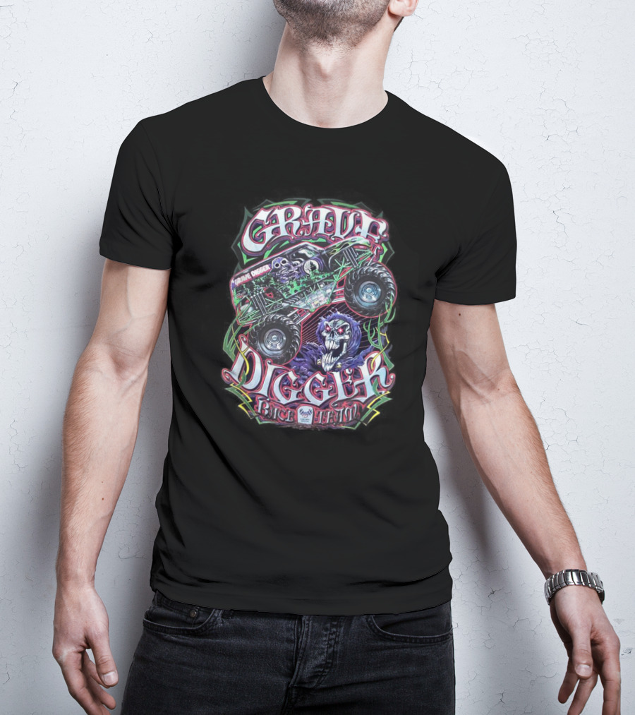 Grave Digger Monster Truck Race Team T-Shirt