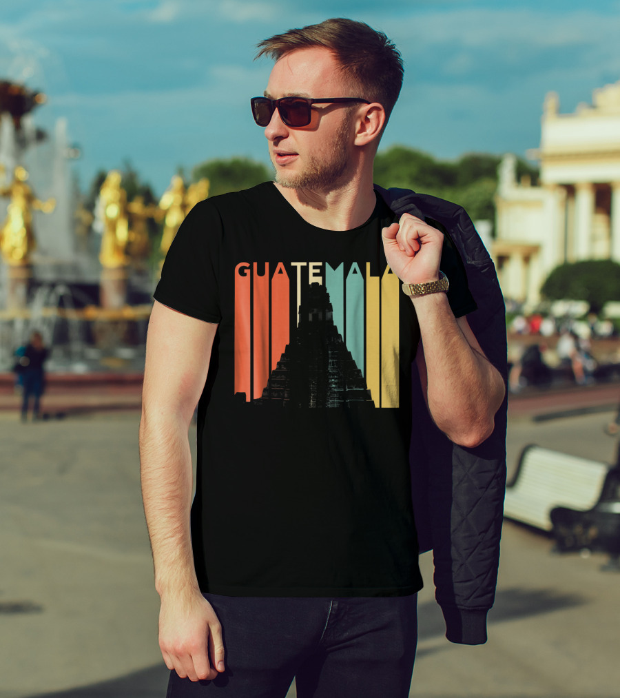 Guatemala Chapin Atitlan Tikal Maya Mayan Pyramid T-Shirt