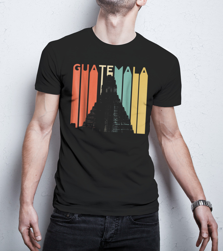 Guatemala Chapin Atitlan Tikal Maya Mayan Pyramid T-Shirt