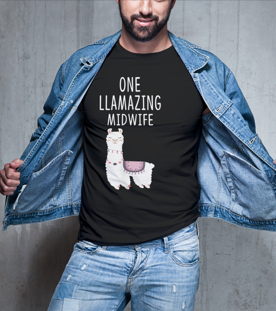 One Llamazing Midwife Llama T-Shirt