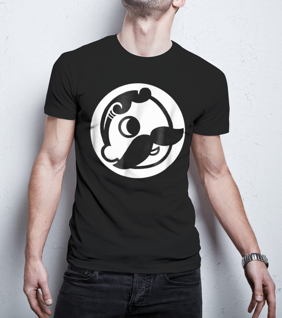 Natty Boh Mascot Icon Mustache Circle T-Shirt