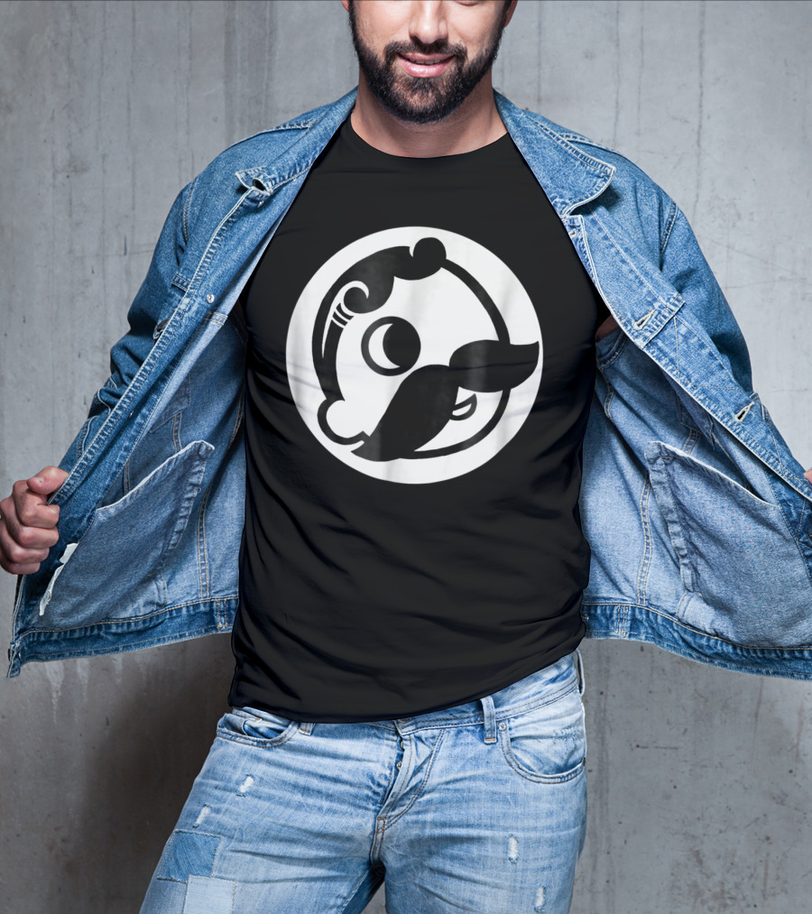 Natty Boh Mascot Icon Mustache Circle T-Shirt