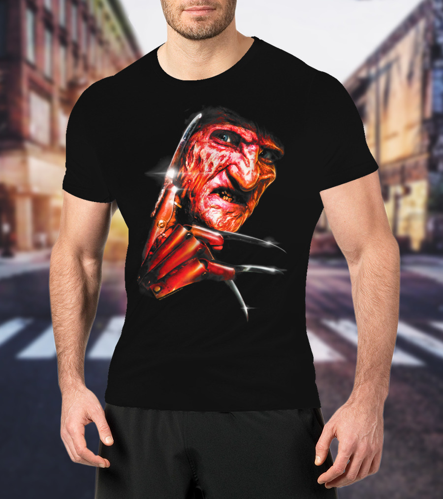 Nightmare On Elm Street Freddy Krueger Claw Face T-Shirt