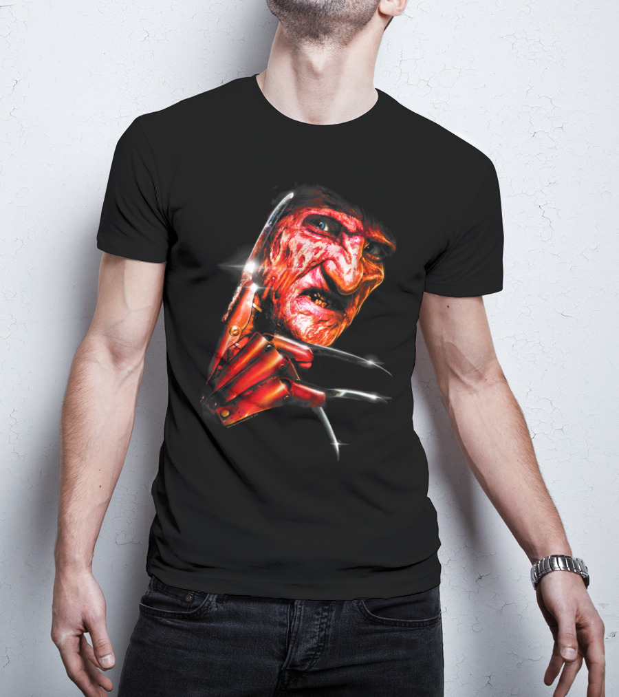 Nightmare On Elm Street Freddy Krueger Claw Face T-Shirt