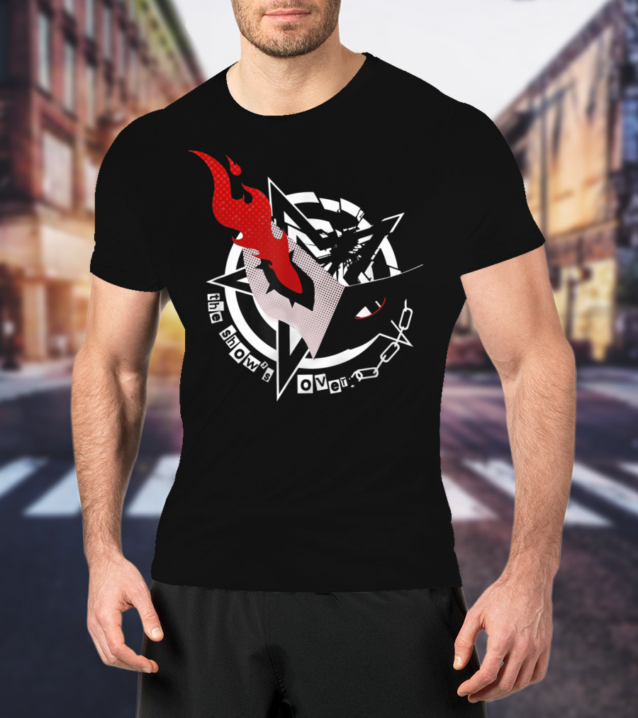 Persona 5 The Show's Over Mask Star Chains T-Shirt