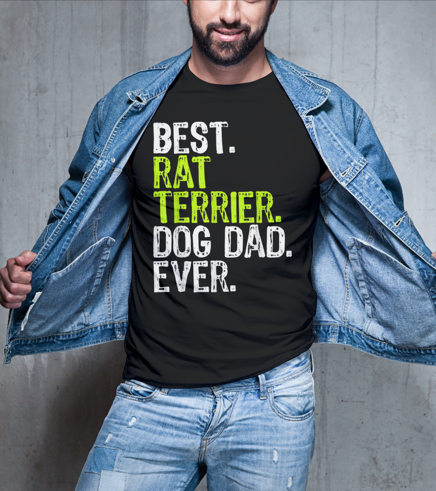 Best Rat Terrier Dog Dad Ever T-Shirt