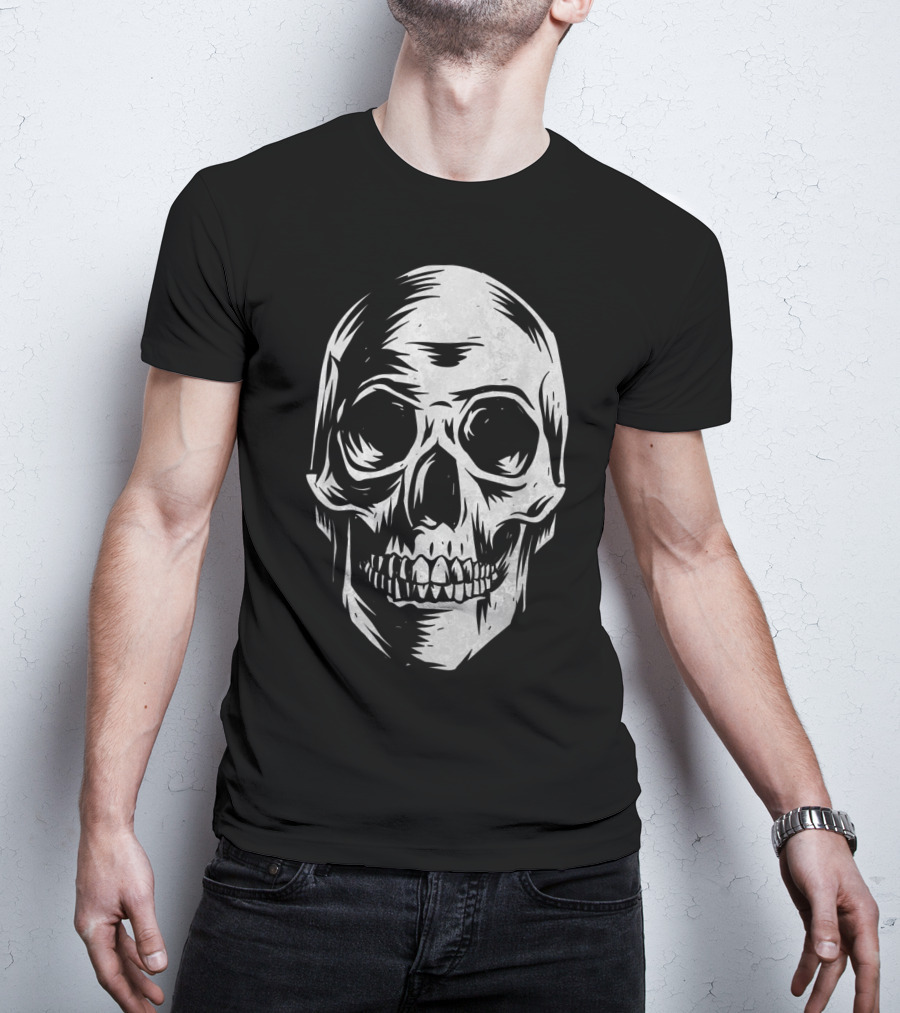Skull Distressed Vintage Hall T-Shirt