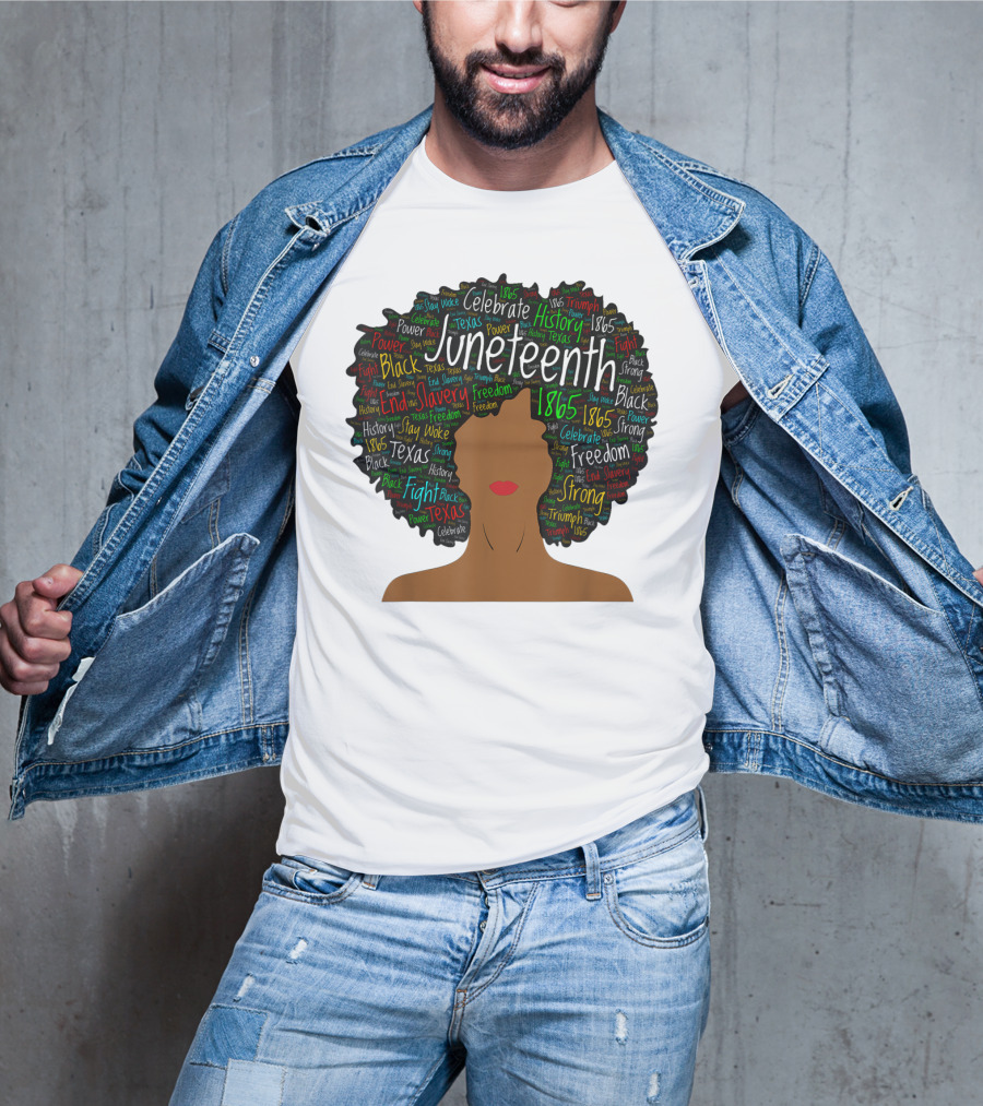 Juneteenth Colorful Afro End Slavery Freedom 1865 Celebrate History T-Shirt