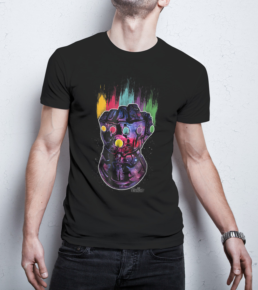 Avengers Infinity War Galaxy Paint Infinity Gauntlet T-Shirt