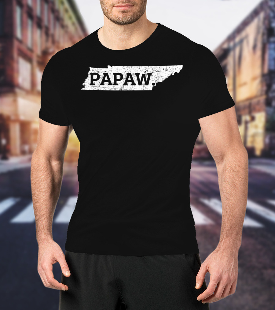 Papaw Tennessee State Map T-Shirt