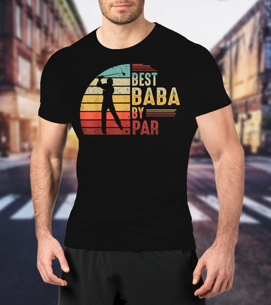 Best Baba By Par Golf Lover Mens Fathers T-Shirt