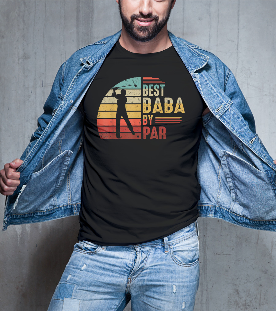 Best Baba By Par Golf Lover Mens Fathers T-Shirt