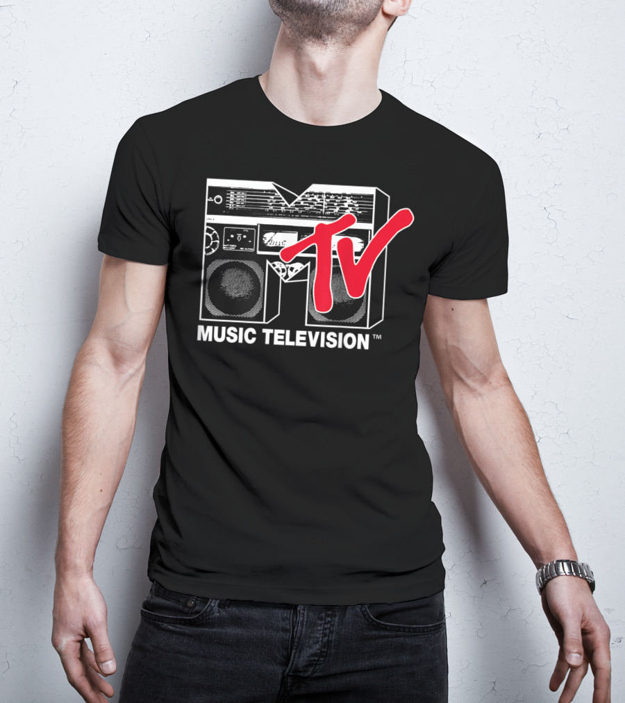 MTV Music Television Red Boombox T-Shirt