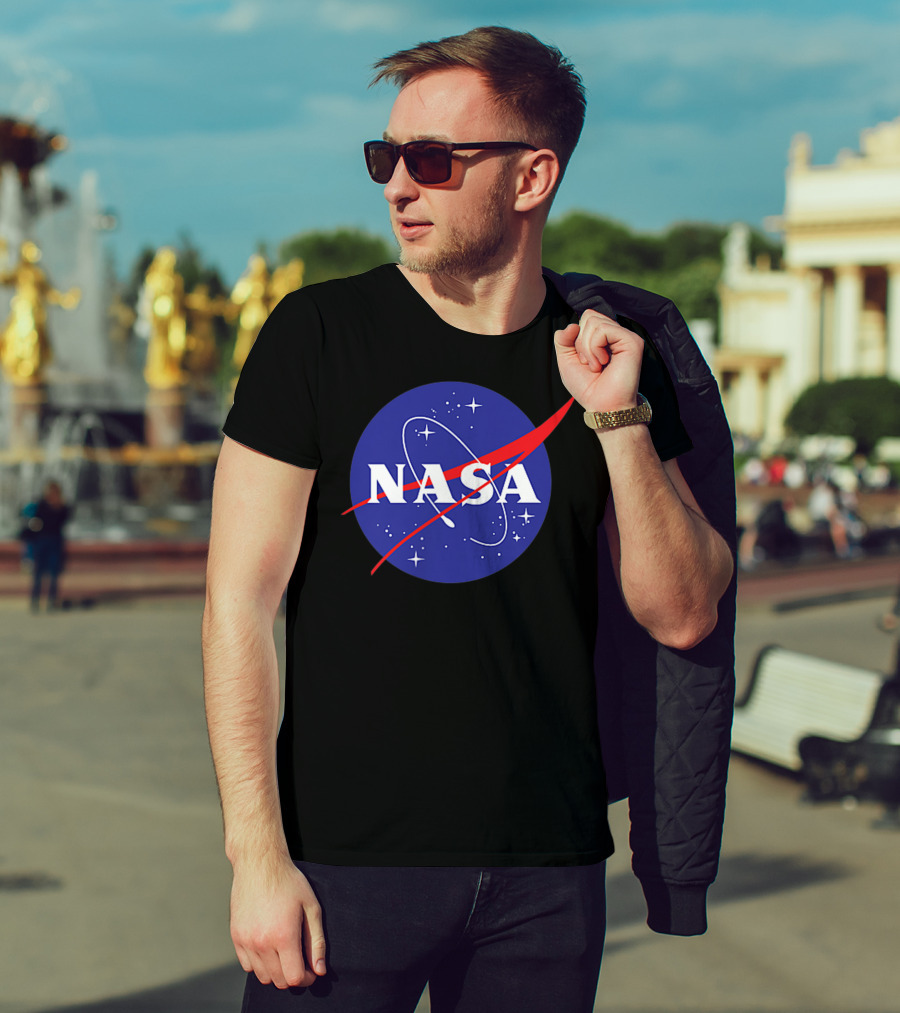 NASA Insignia Meatball Logo Blue And Red T-Shirt