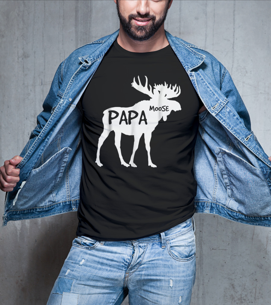 Papa Moose Funny Idea Dad T-Shirt