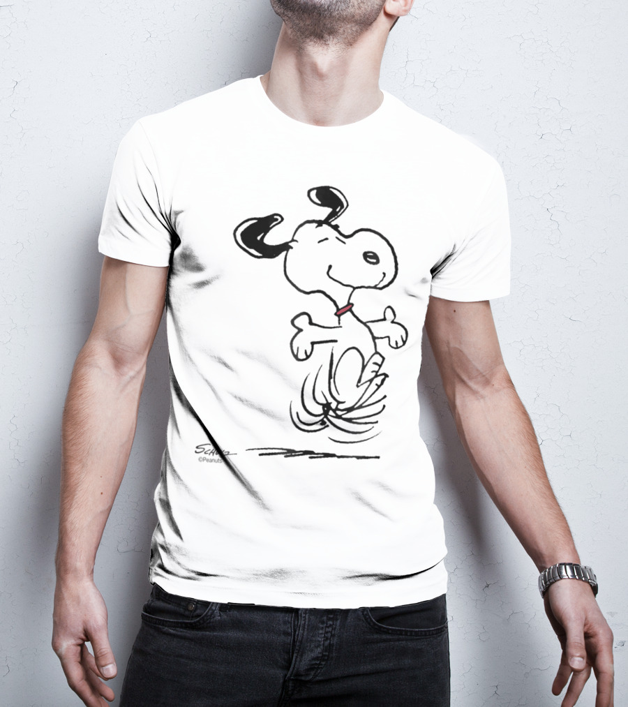 Snoopy Dancing Dog Peanuts Classic By Schulz T-Shirt