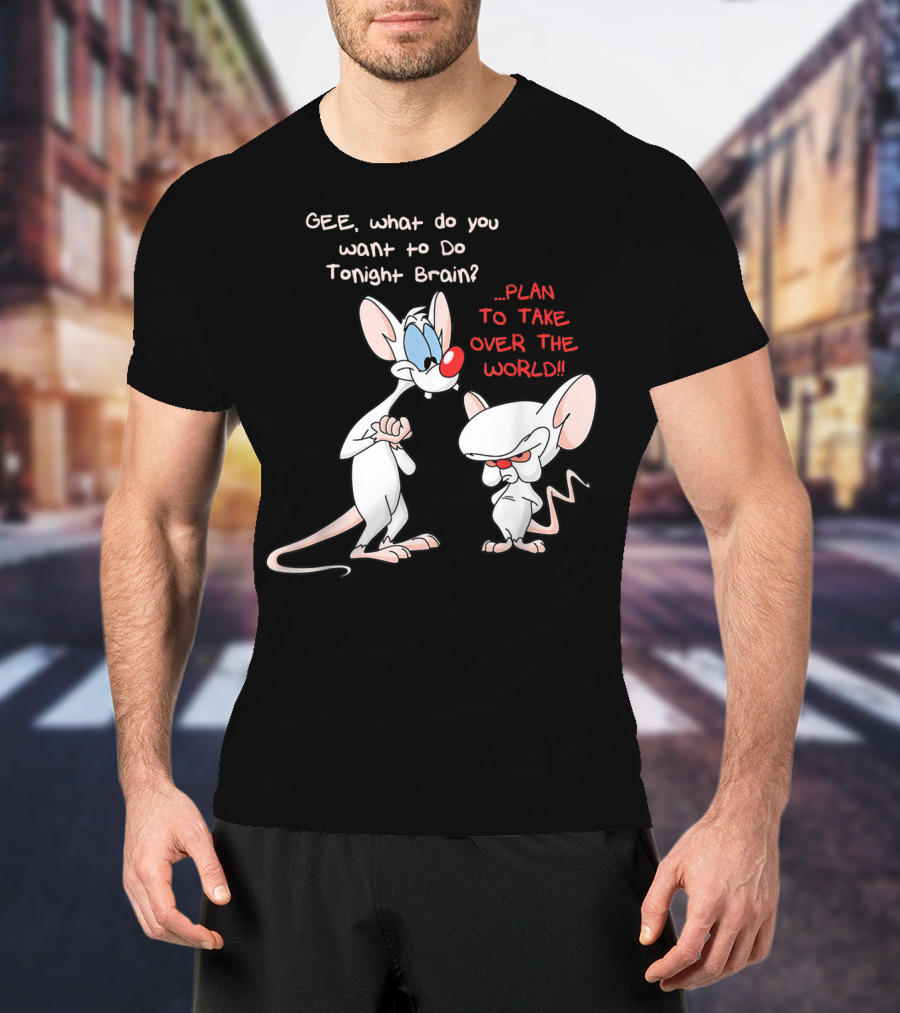Gee What Do You Want To Do Tonight Brain Plan To Take Over The World T-Shirt