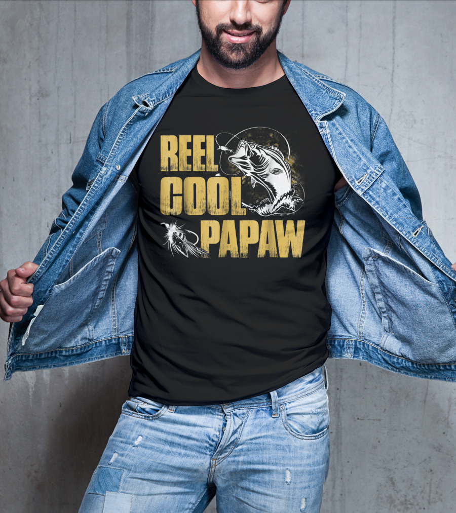 Reel Cool Papaw Fishing Bass Jumping Lure T-Shirt