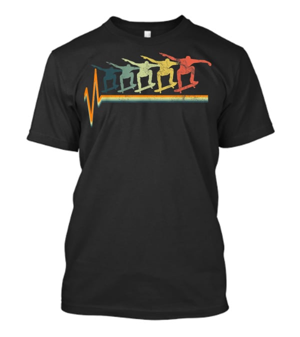 Skateboard Heartbeat Skater Love T-Shirt