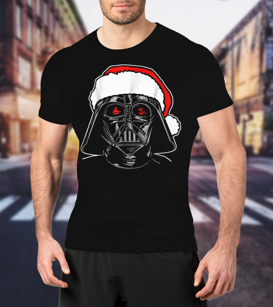 Darth Vader Santa Christmas Star Wars Sketch T-Shirt