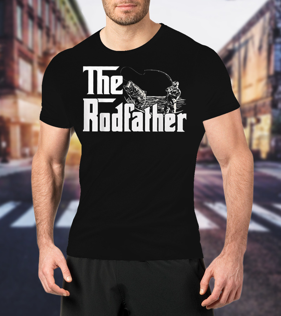 The Rodfather Bass Fishing Humor For Anglers T-Shirt