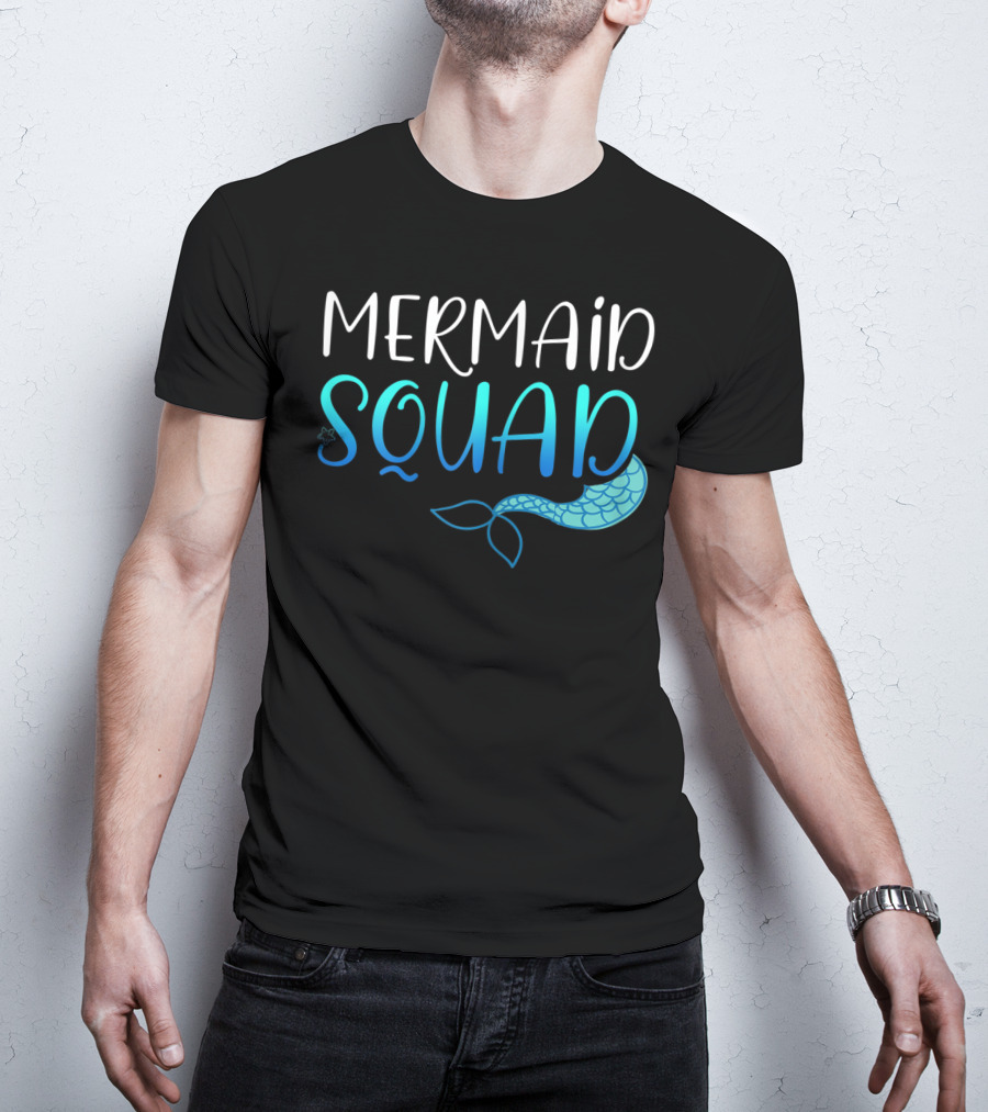 Mermaid Squad Fun Ocean Tail Insight T-Shirt