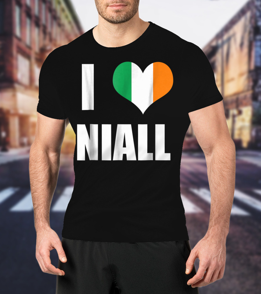 I Heart Niall With Ireland Flag Colors T-Shirt